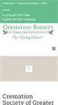 Mobile Screenshot of cincinnaticremationsociety.com